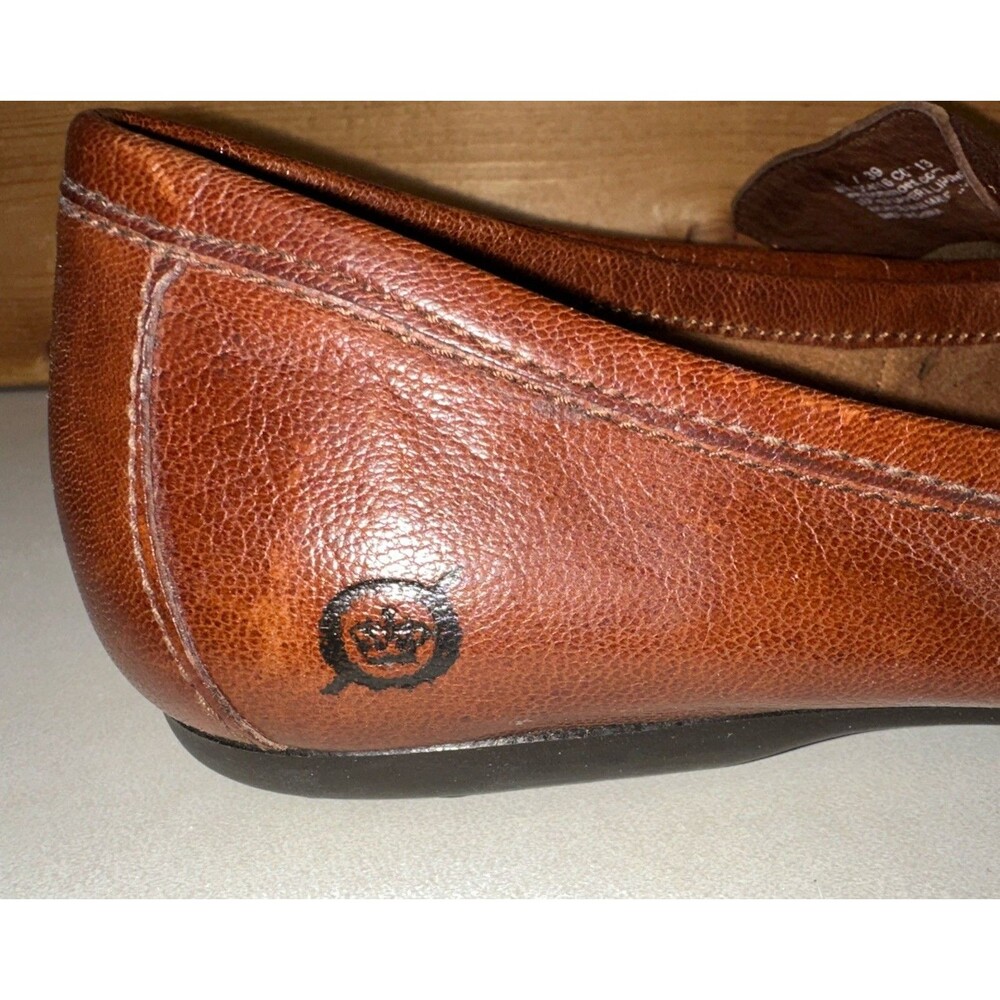 Born Shoes Womens Size 8 Brown Leather Slip On Loafer Flats Casual Comfort - Picture 6 of 9